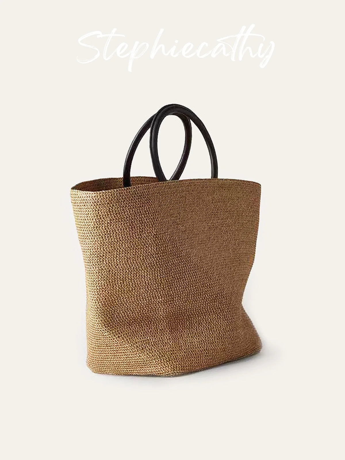 Round-Handle Beach Tote