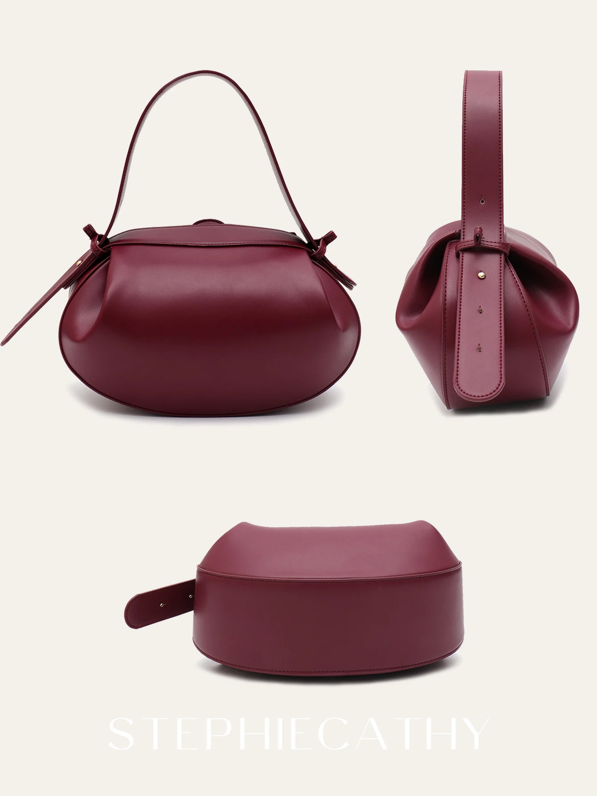 Sculpted Oval Shoulder Bag