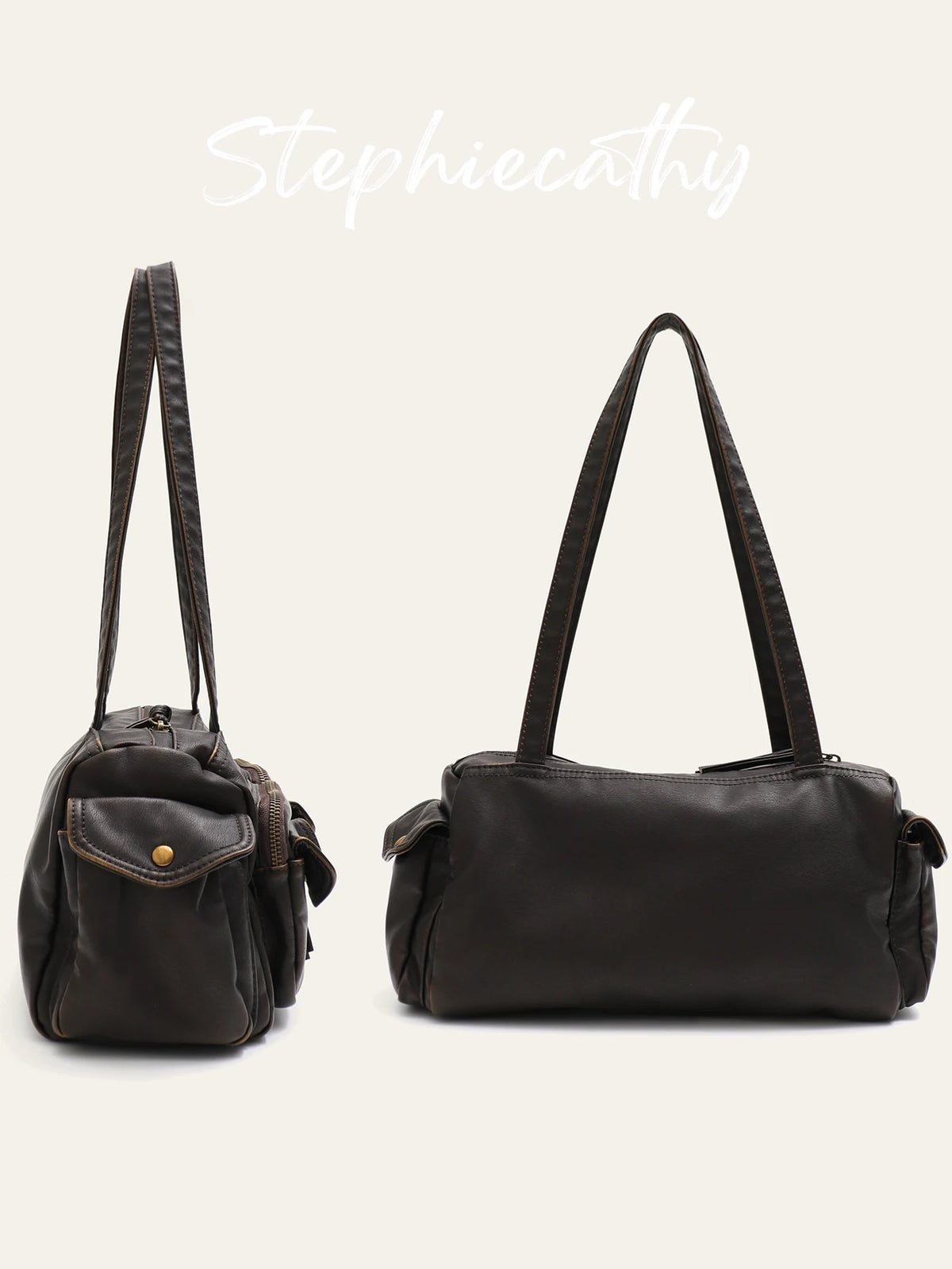 Double-Flap Multi-Pocket Tote