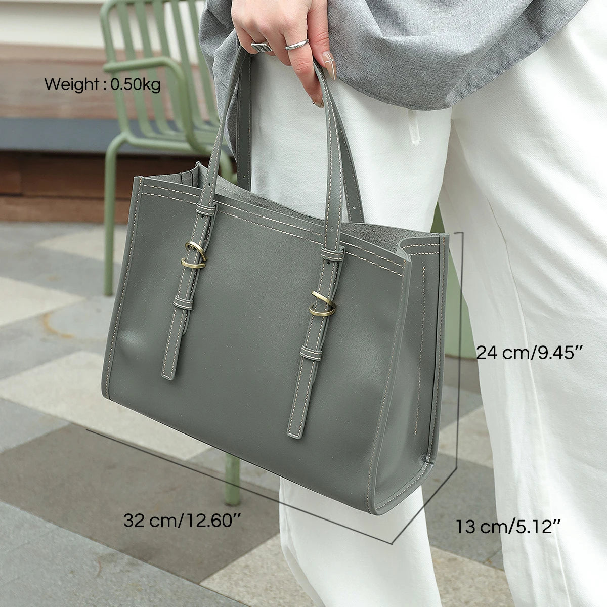 Structured Top-Handle Tote