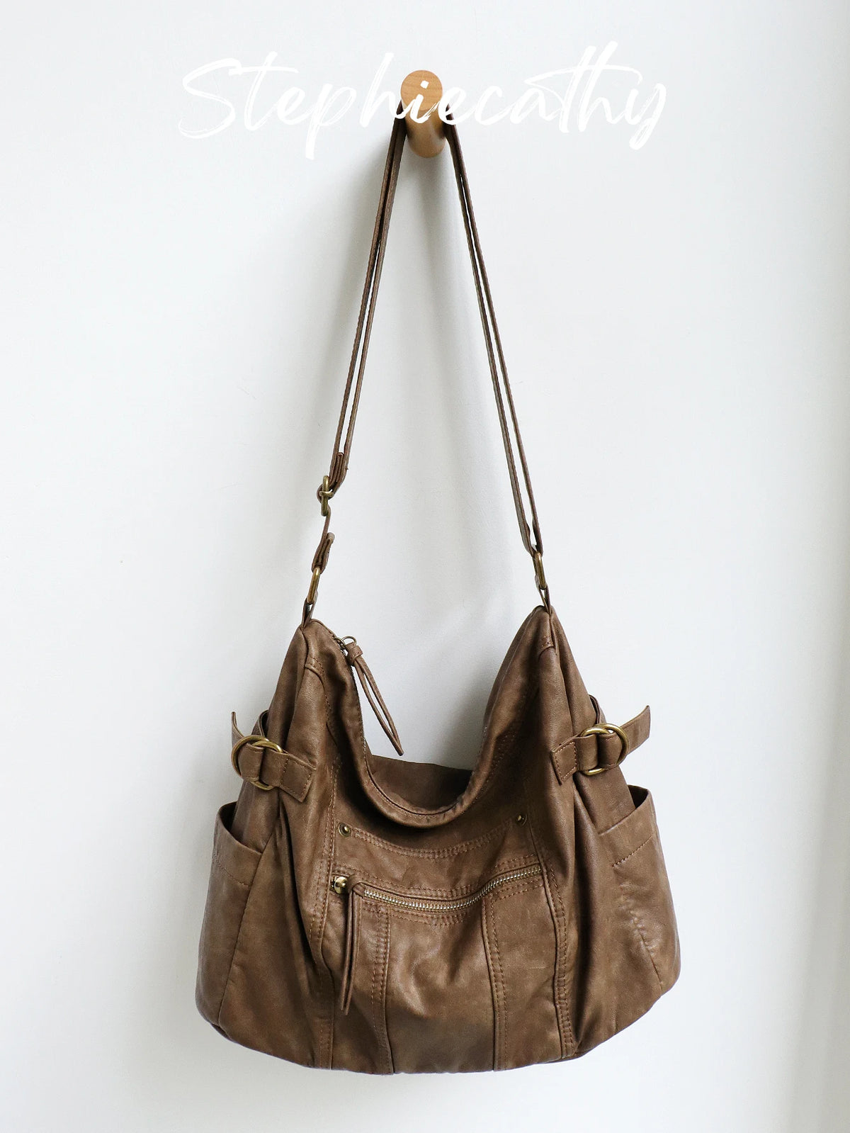 Buckle Multi-Pocket Hobo