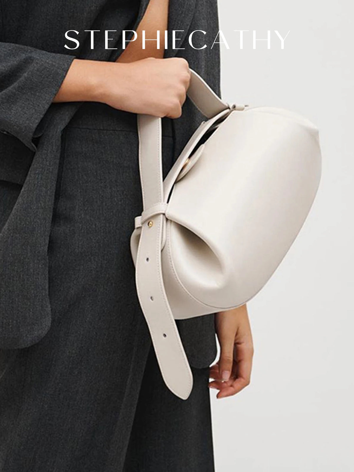 Sculpted Oval Shoulder Bag