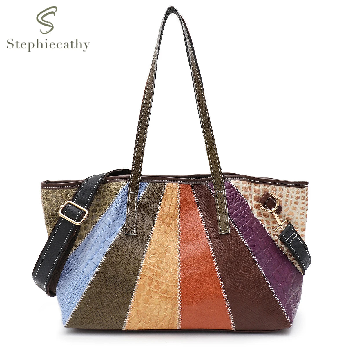 Colorblock Panel Tote