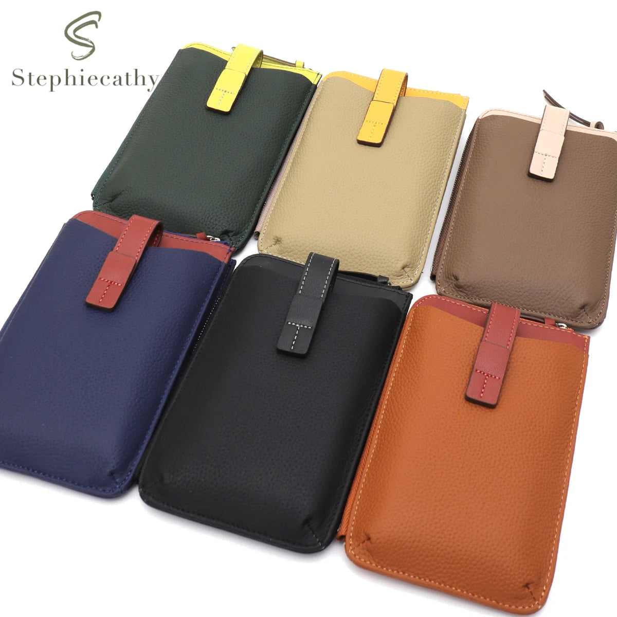 Contrast Phone Crossbody Pouch