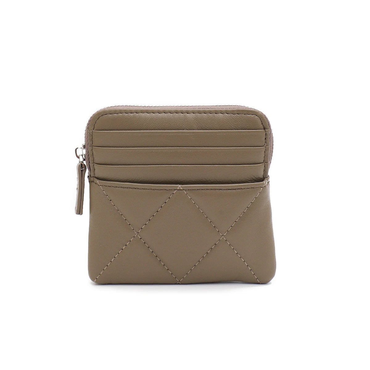 Quilted Zip Card Wallet