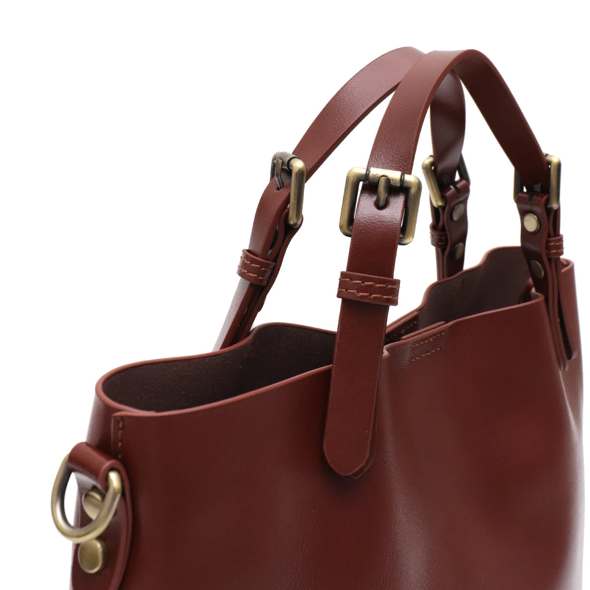 Curved Top-Handle Crossbody