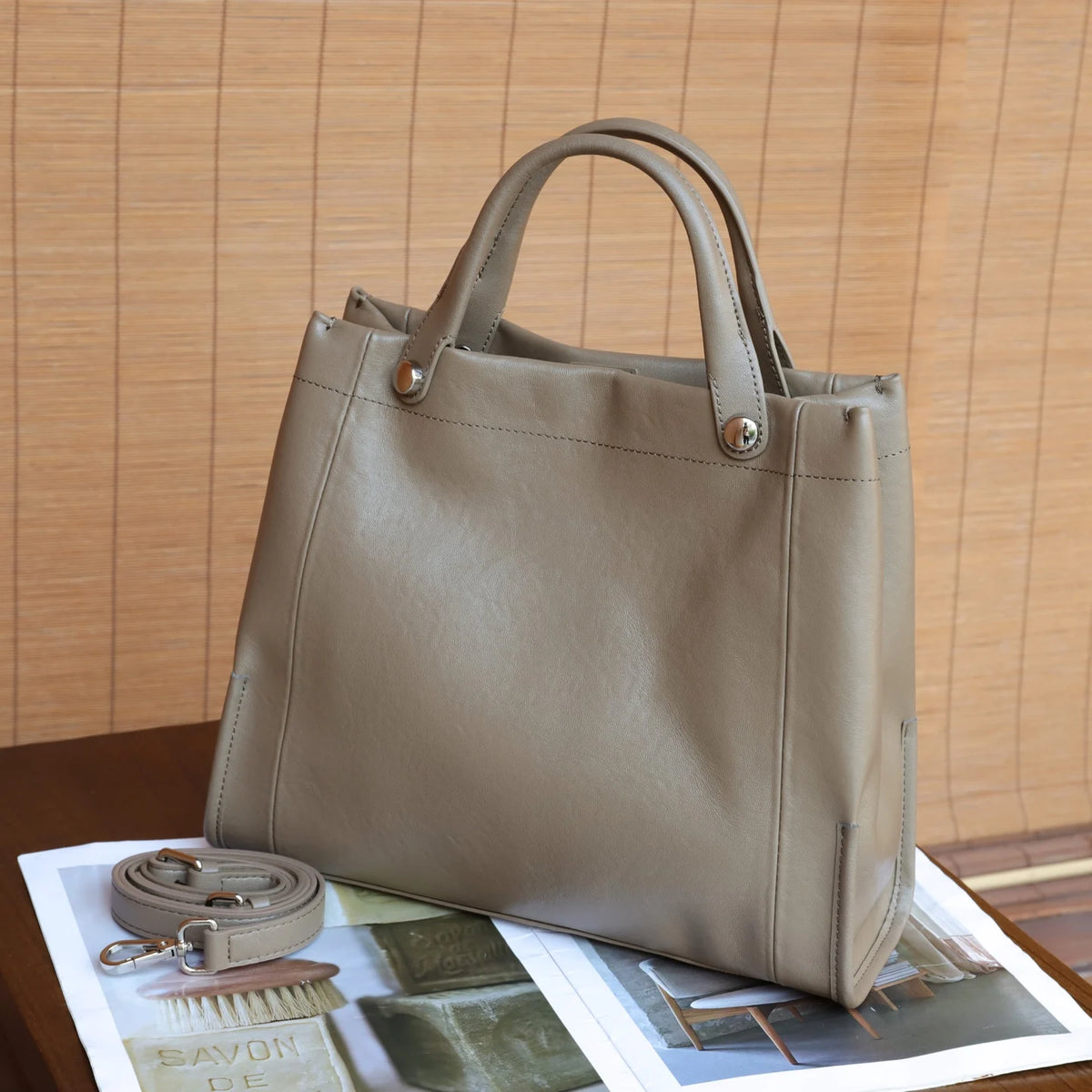 Top-Handle Crossbody Tote