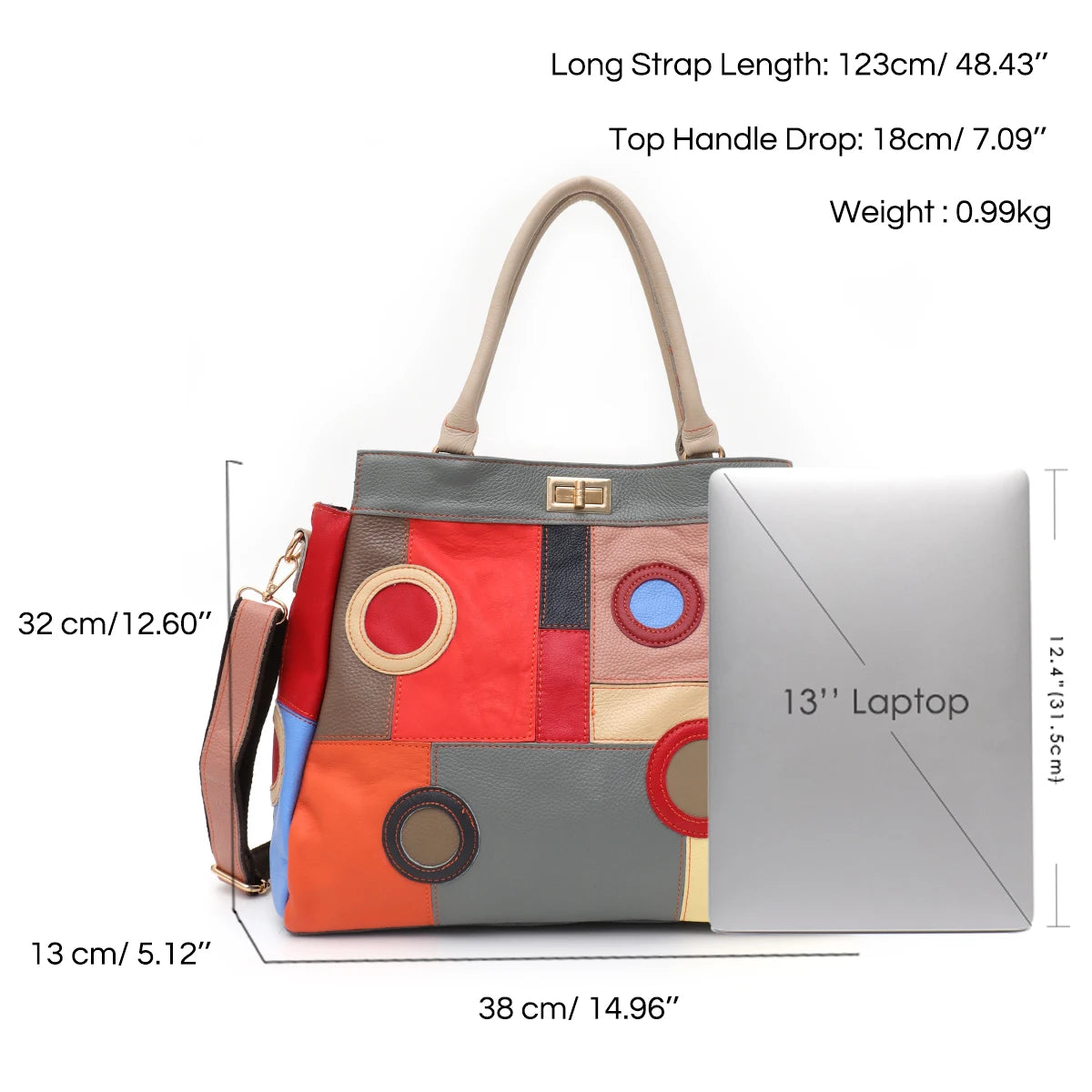 Geometric Turn-Lock Tote