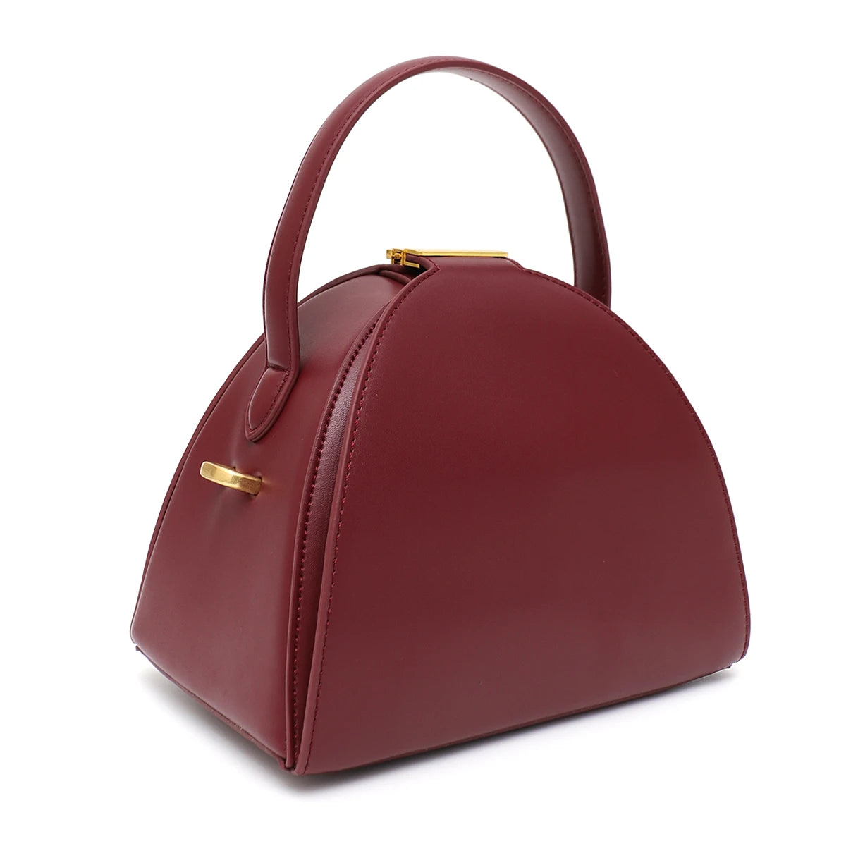 Sculpted Dome Top-Handle Bag