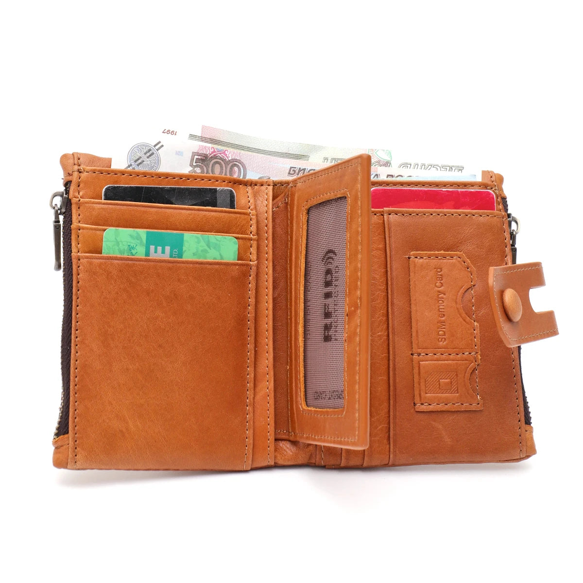 Double-Zip Snap Wallet