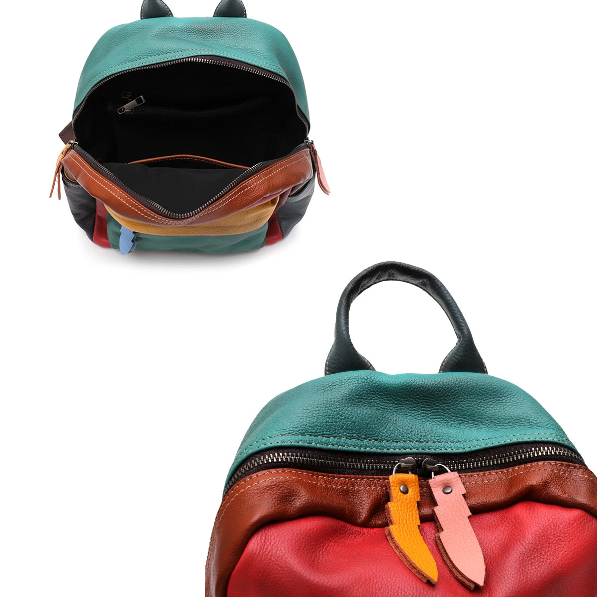 Colorblock Multi-Pocket Backpack