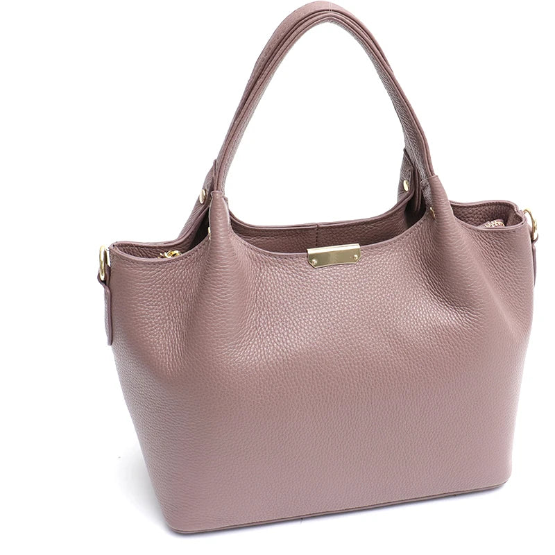 Sculpted Double-Handle Tote