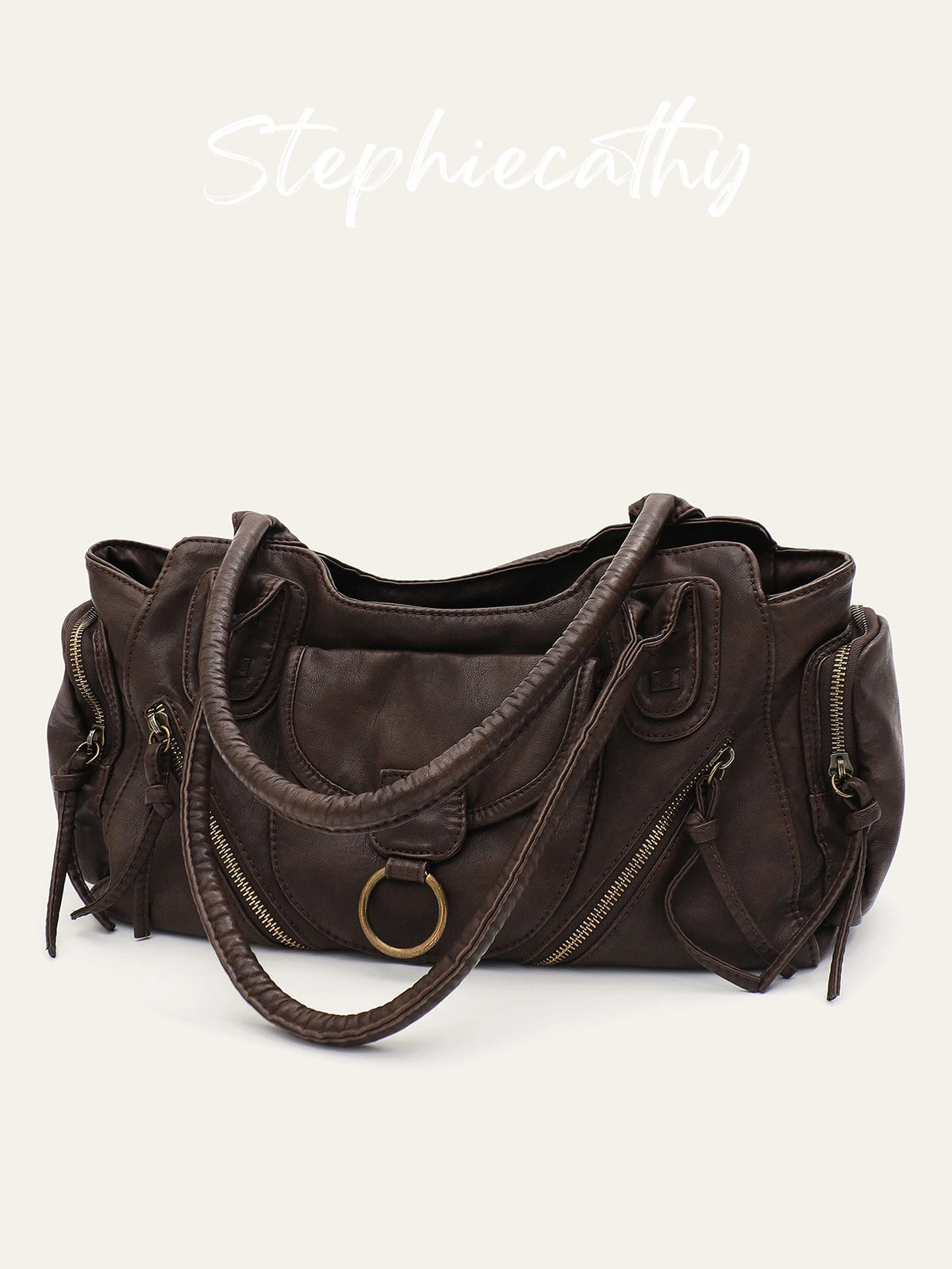 Preppy Multi-Pocket Satchel