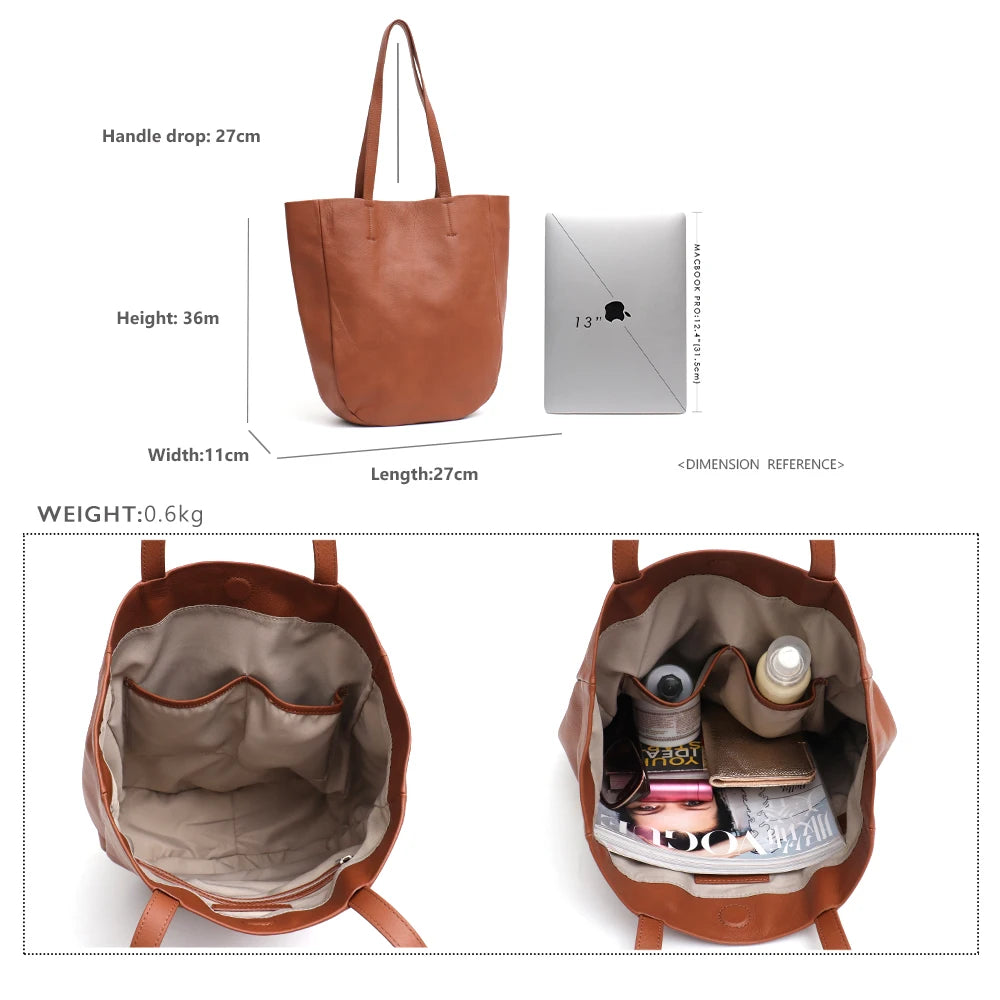 Minimal Crescent Tote