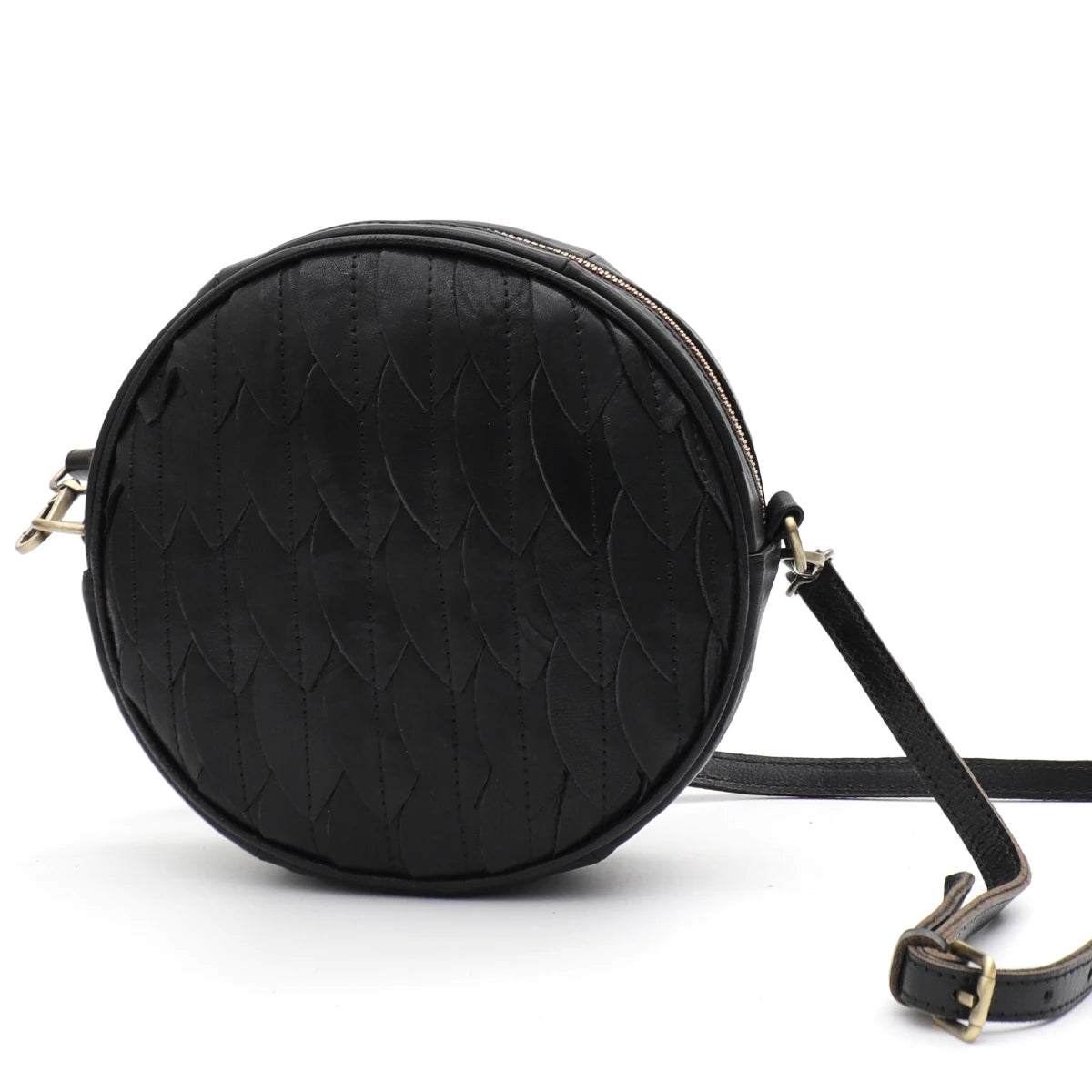 Woven Round Crossbody Bag