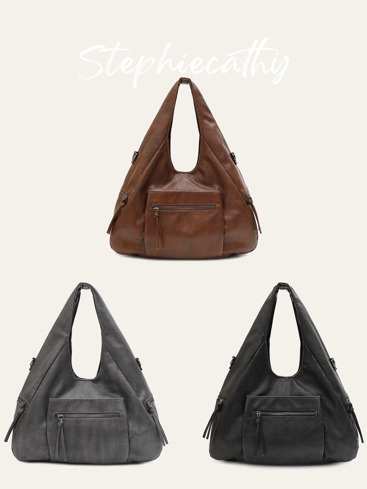 Multi-Pocket Cutout Hobo