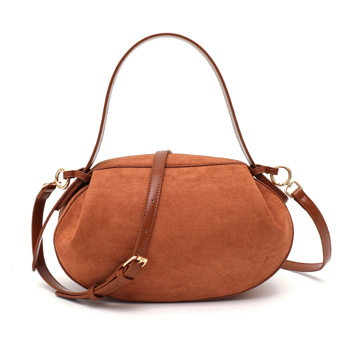 Sculpted Oval Shoulder Bag