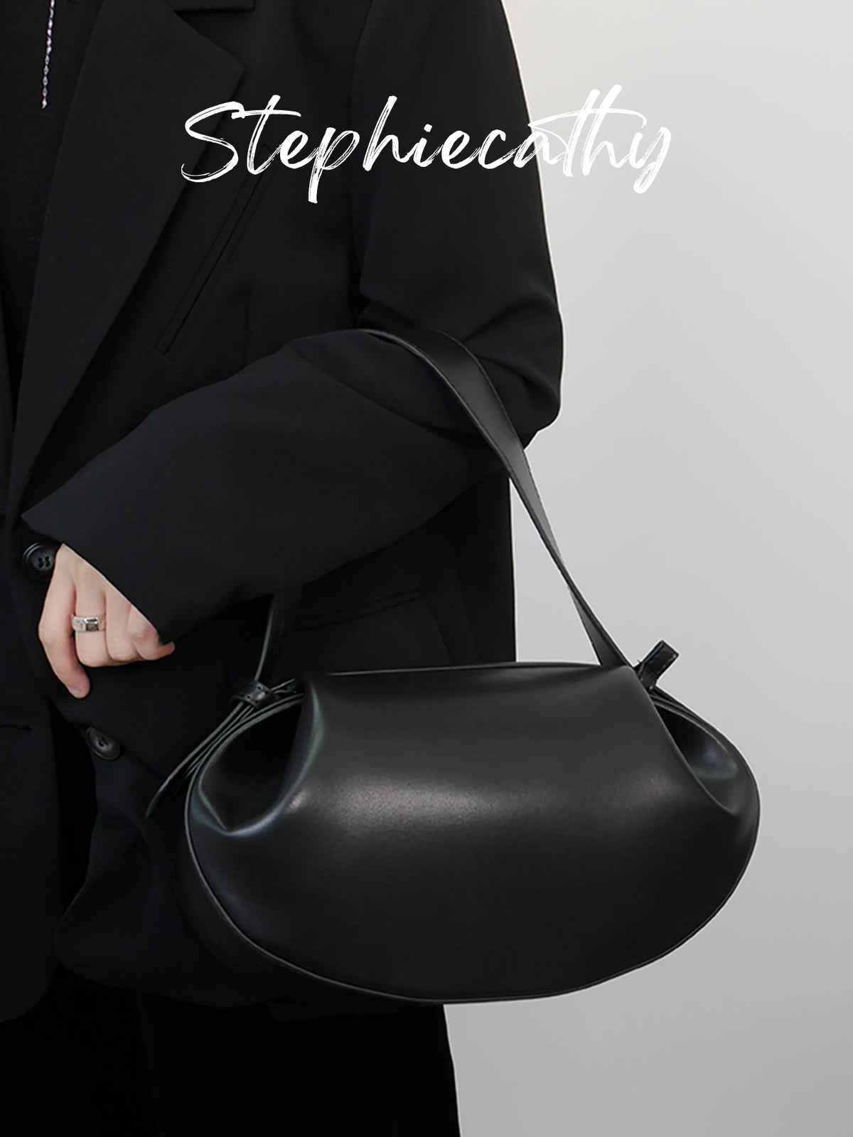 Sculpted Oval Shoulder Bag
