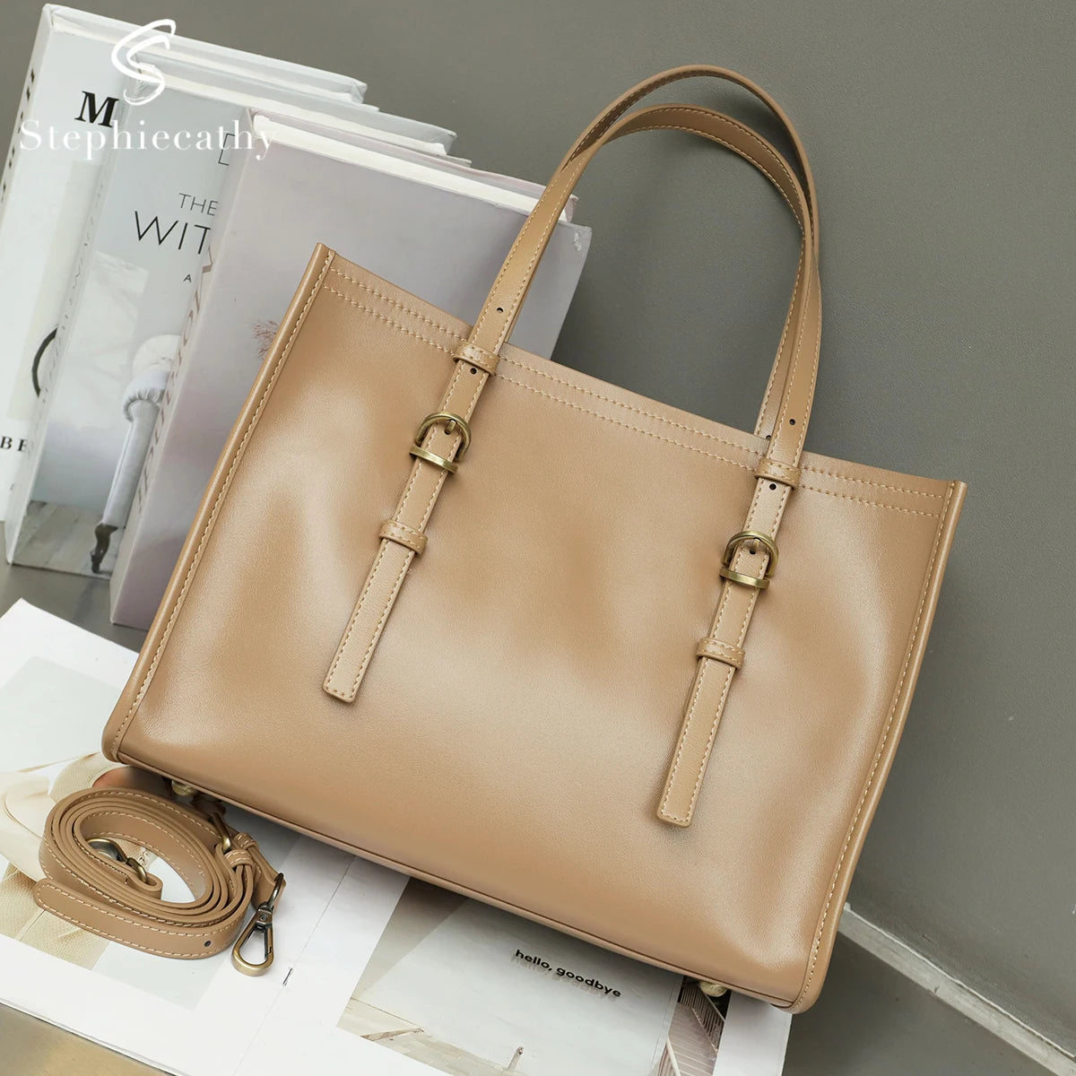 Structured Top-Handle Tote