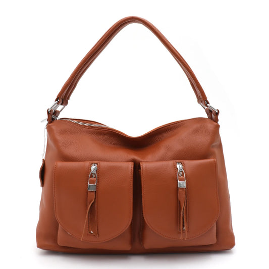 Multi-Pocket Shoulder Hobo
