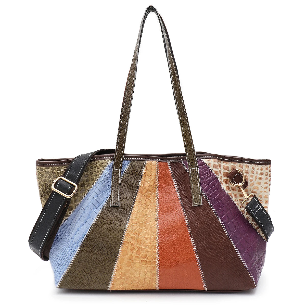 Colorblock Panel Tote