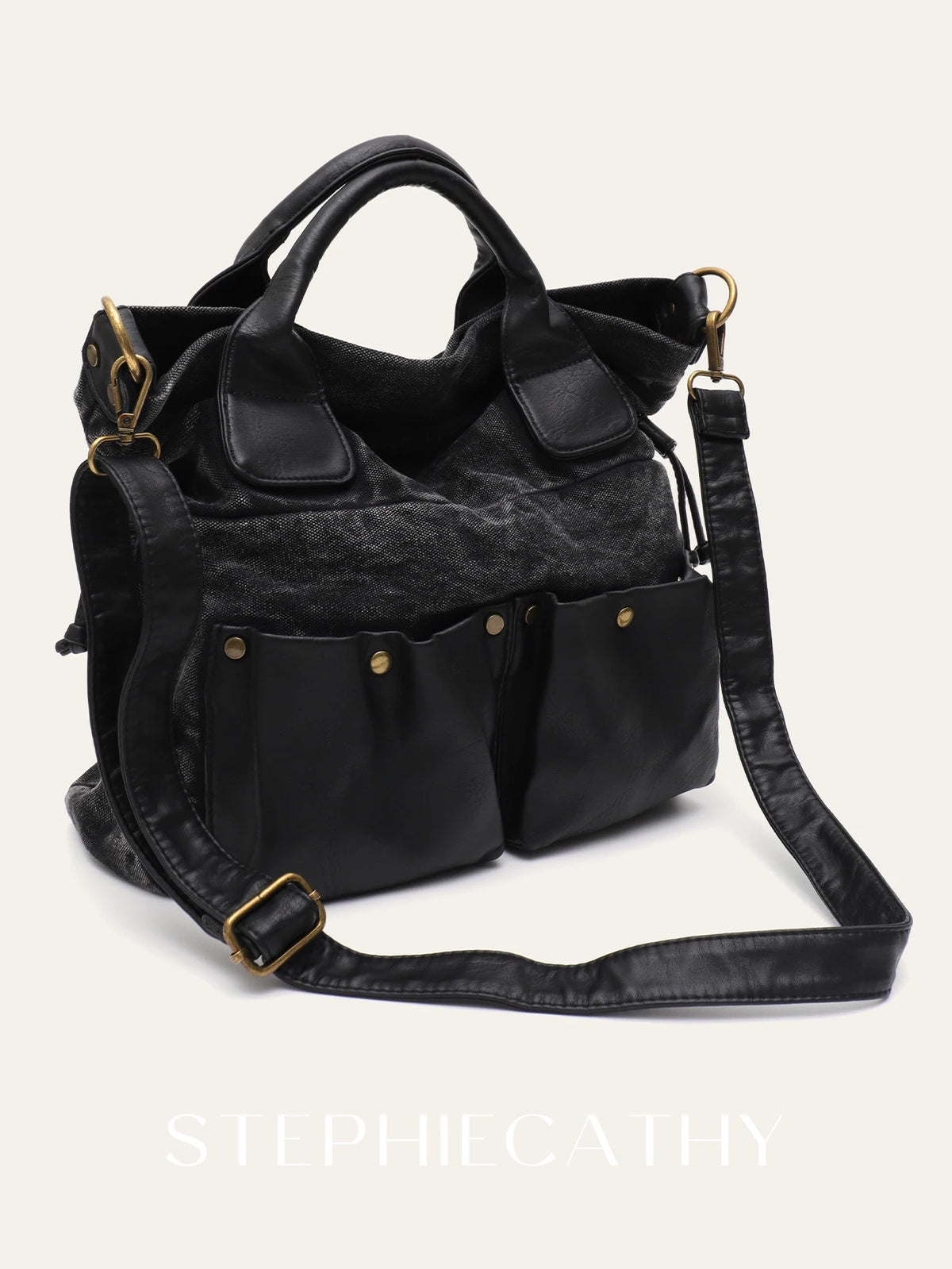 Multi-Pocket Travel Satchel