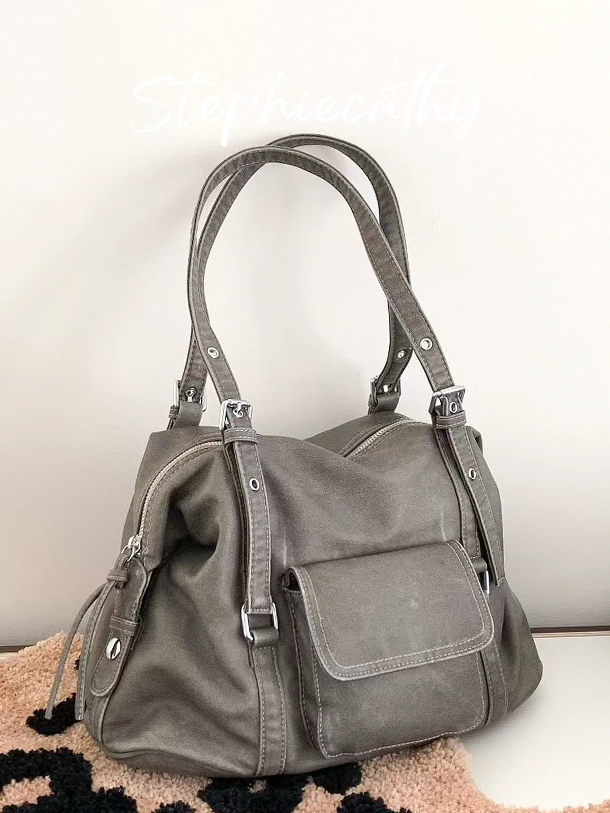 Grommet Shoulder Bag