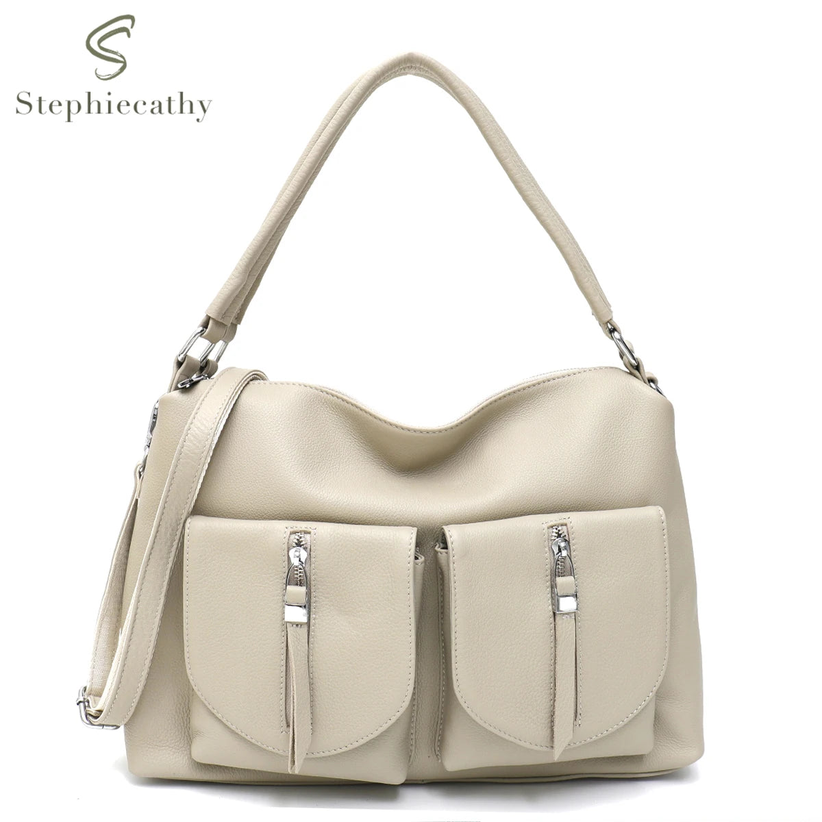 Multi-Pocket Shoulder Hobo
