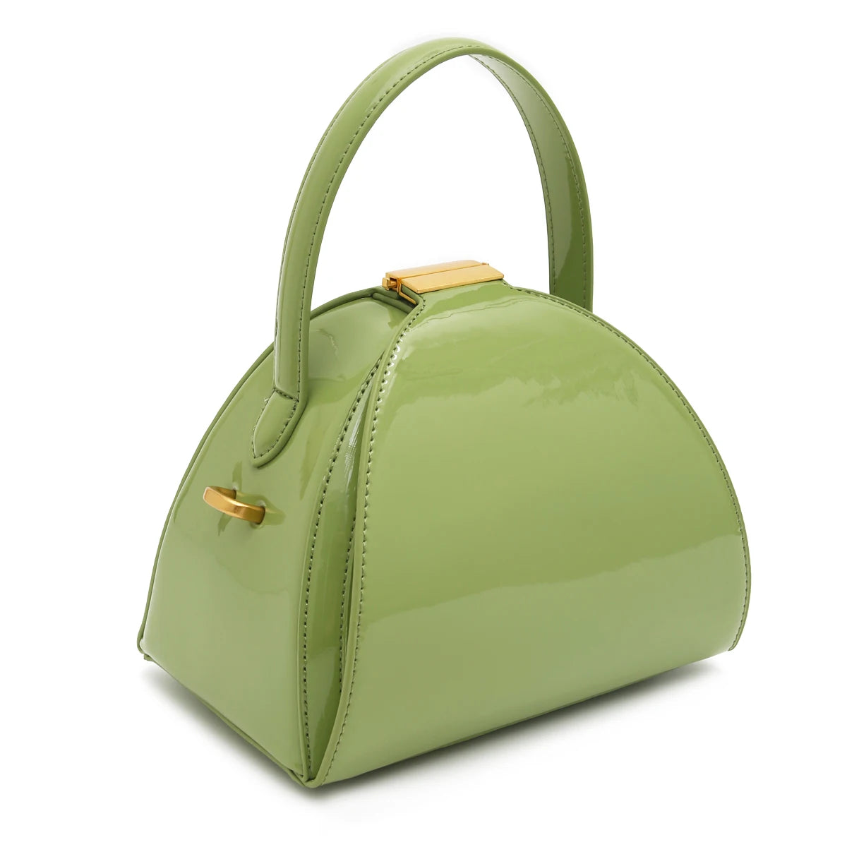 Sculpted Dome Top-Handle Bag