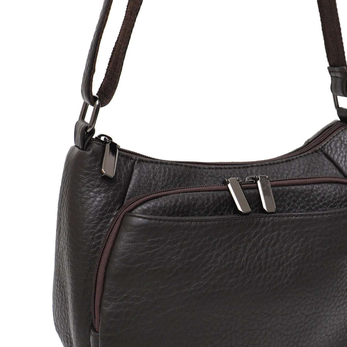 Minimal Zip Shoulder Bag