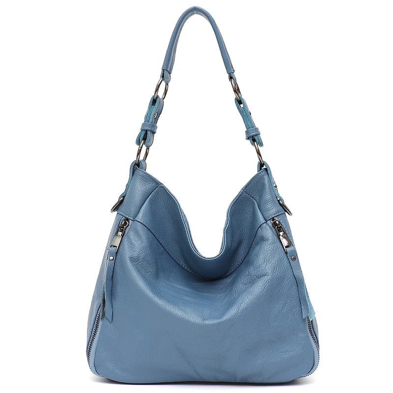 Multi-Pocket Soft Hobo