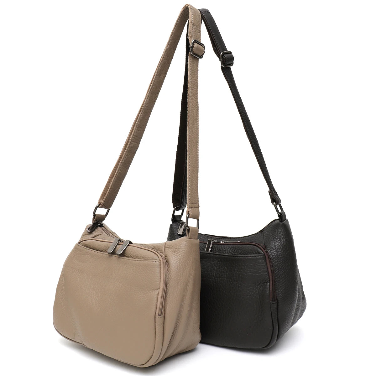 Minimal Zip Shoulder Bag
