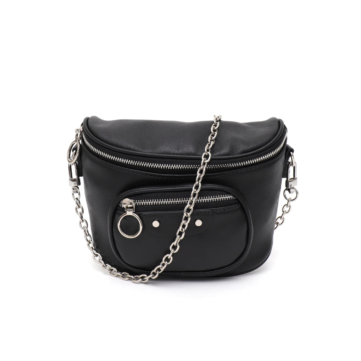 Chain-Detail Belt Bag