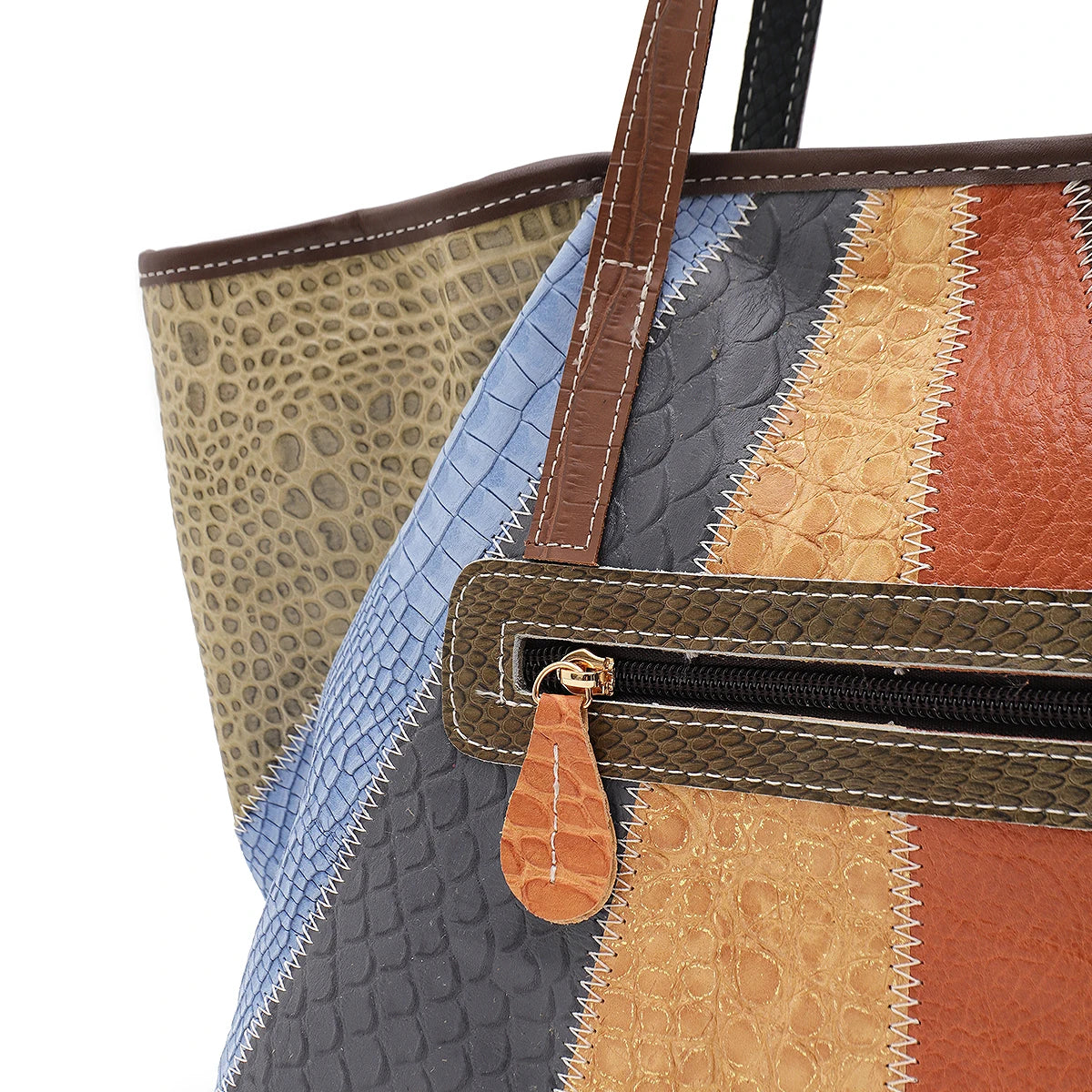 Colorblock Panel Tote