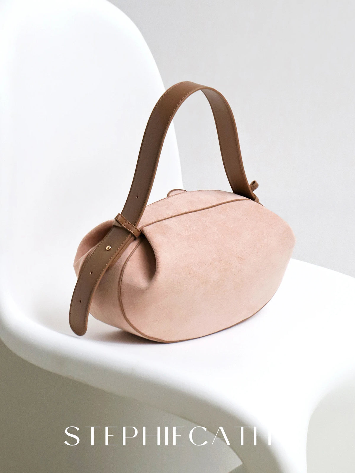 Sculpted Oval Shoulder Bag