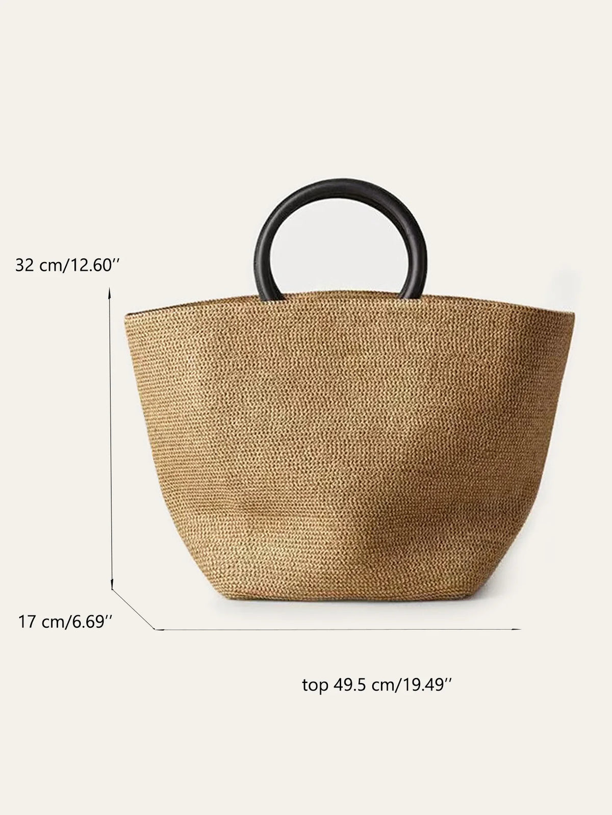 Round-Handle Beach Tote