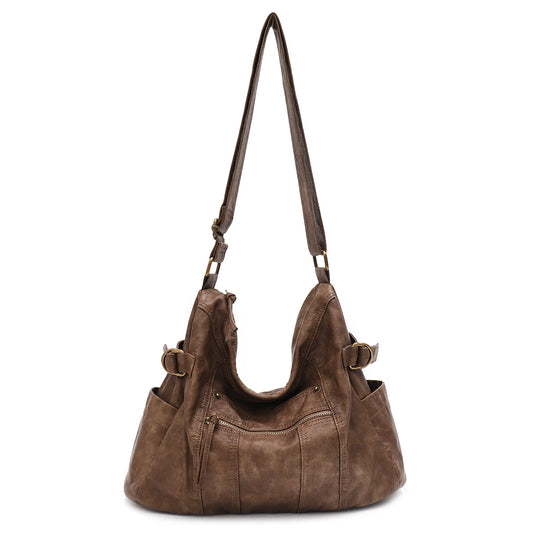 Buckle Multi-Pocket Hobo