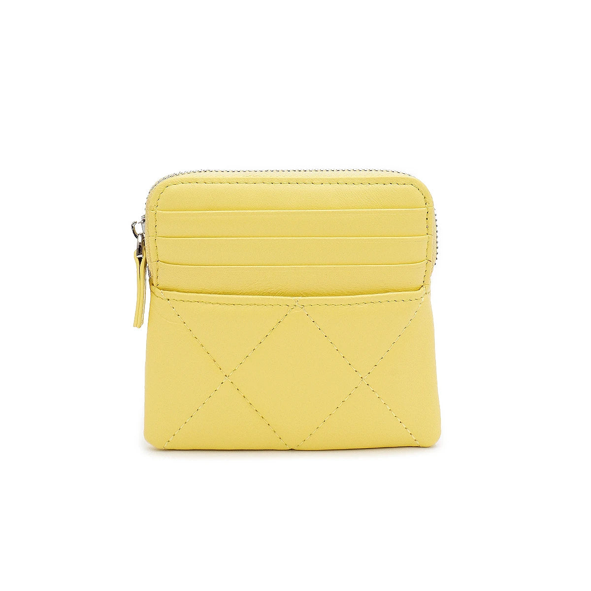 Quilted Zip Card Wallet