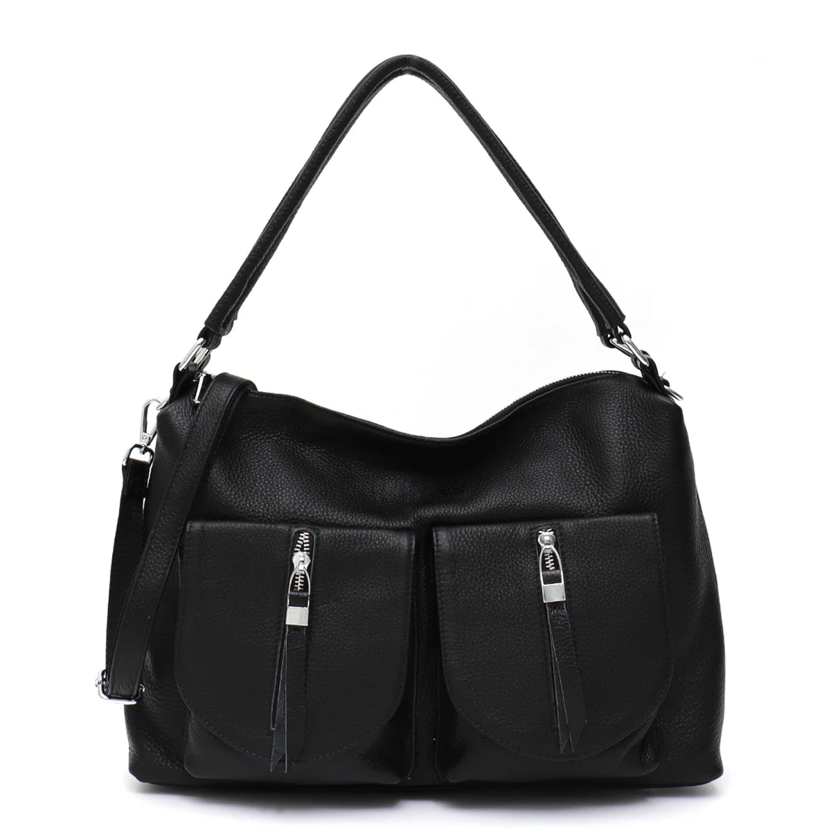 Multi-Pocket Shoulder Hobo