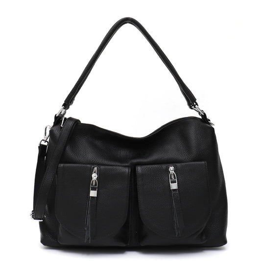 Multi-Pocket Shoulder Hobo