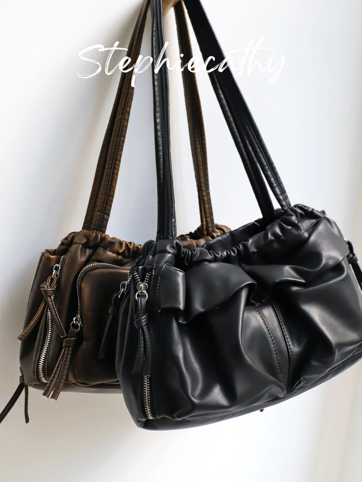 Multi-Pocket Shoulder Tote