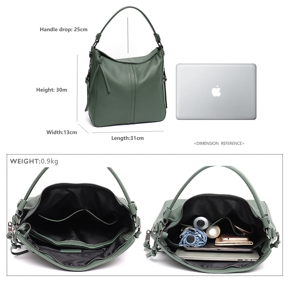 Buckle-Strap Shoulder Hobo