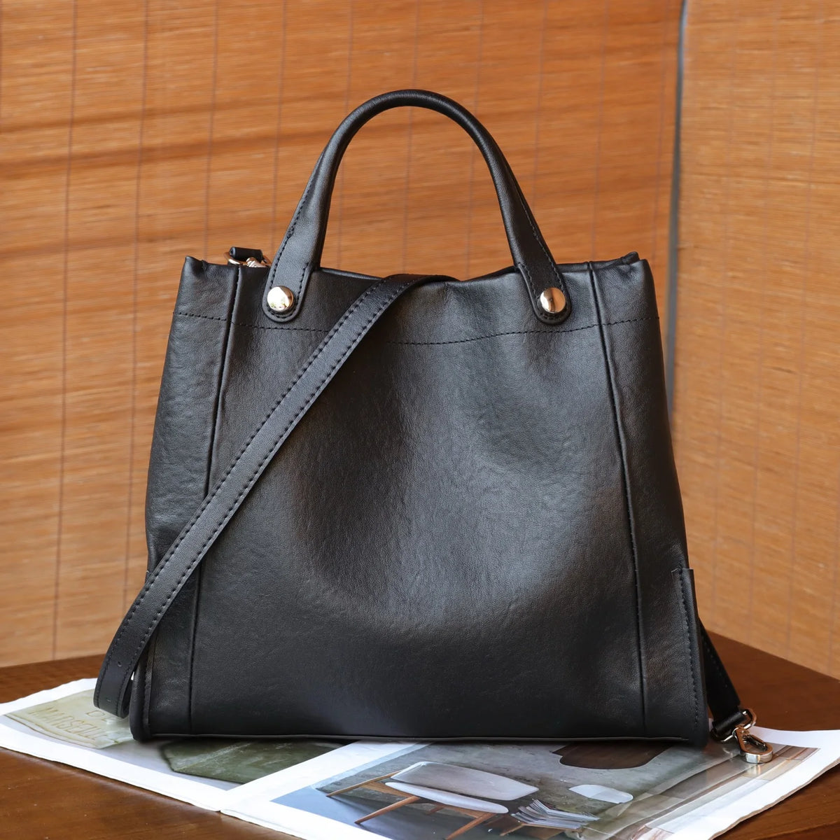 Top-Handle Crossbody Tote