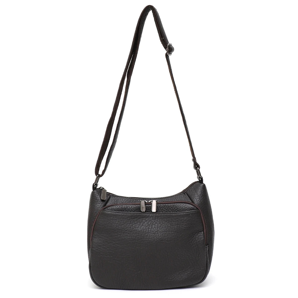 Minimal Zip Shoulder Bag