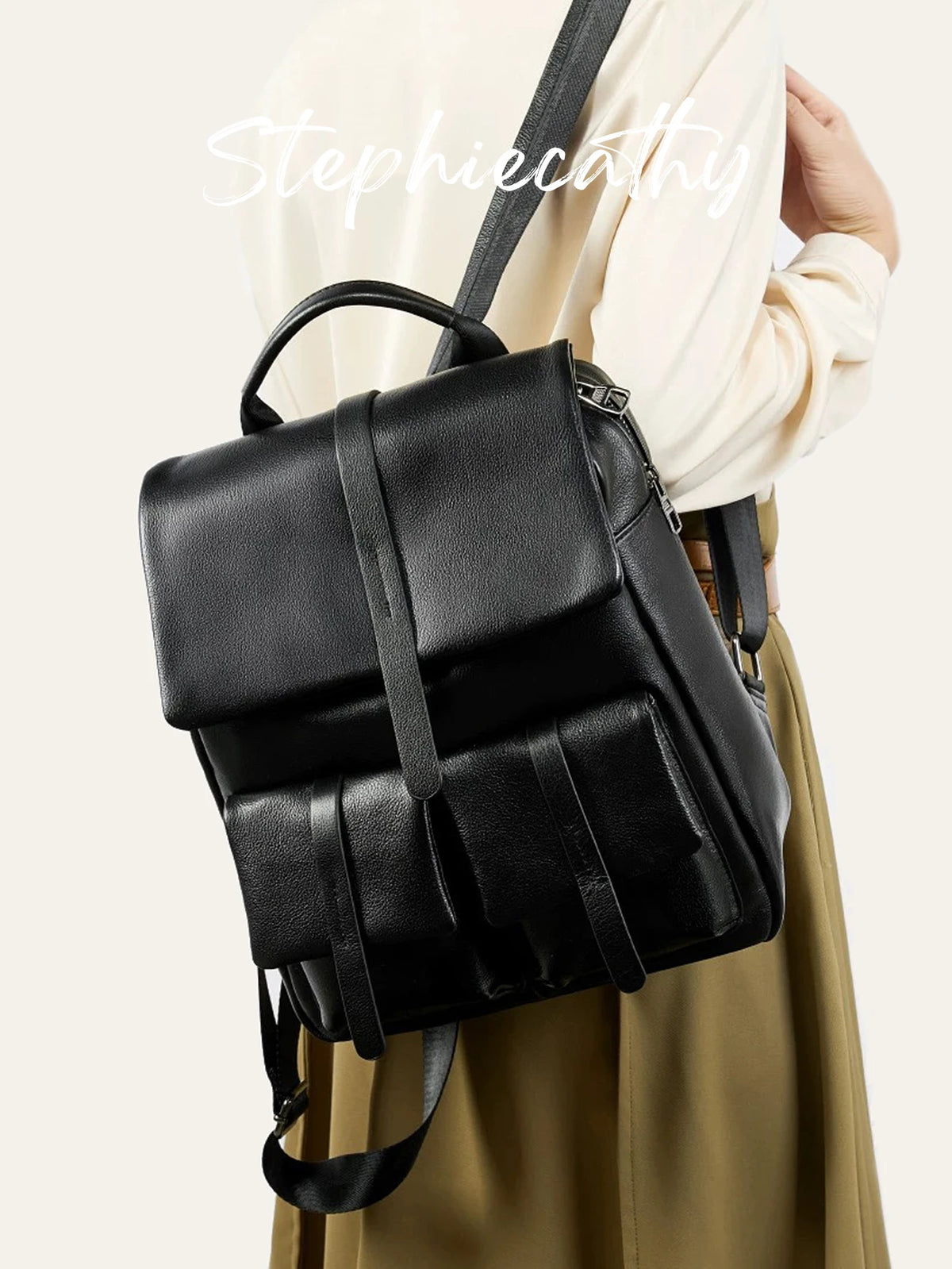 Structured Flap Backpack