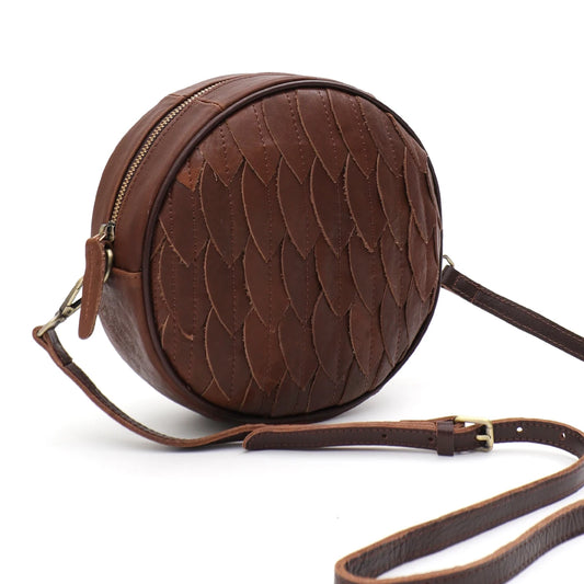 Woven Round Crossbody Bag