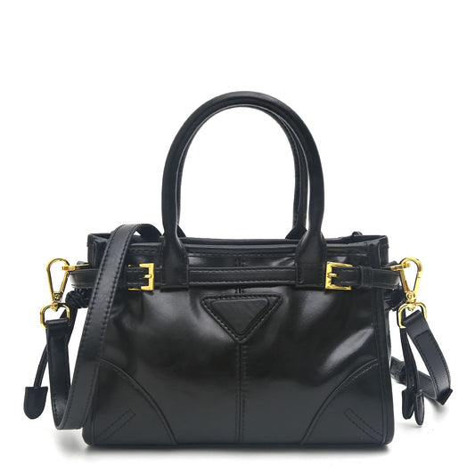 Metallic Structured Satchel