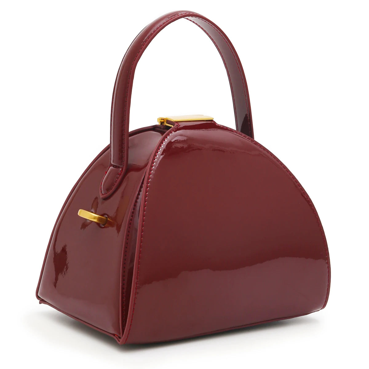 Sculpted Dome Top-Handle Bag