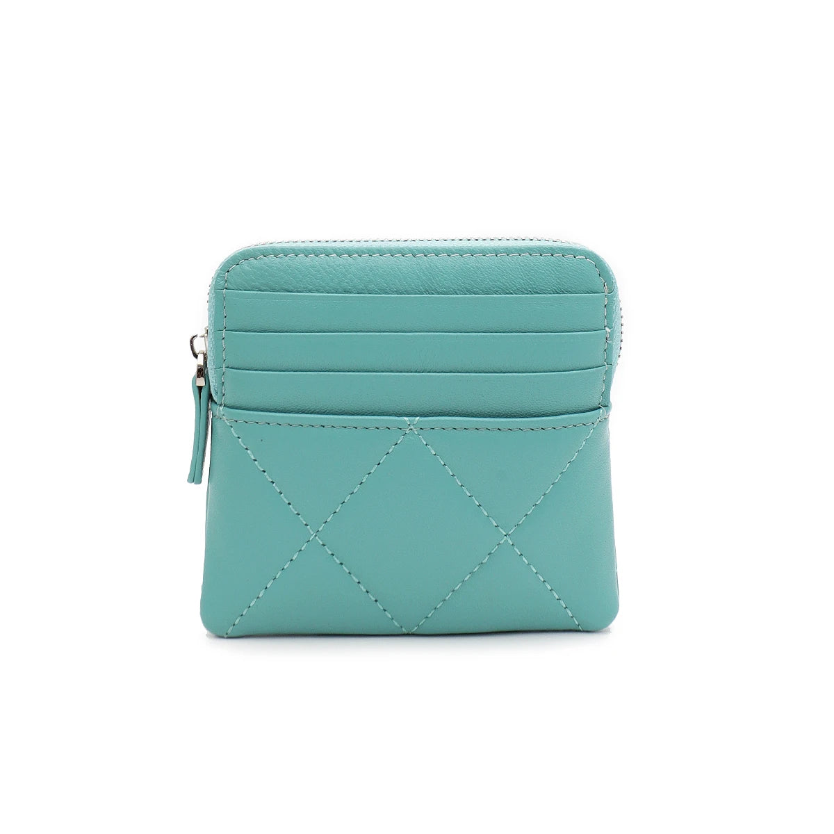 Quilted Zip Card Wallet