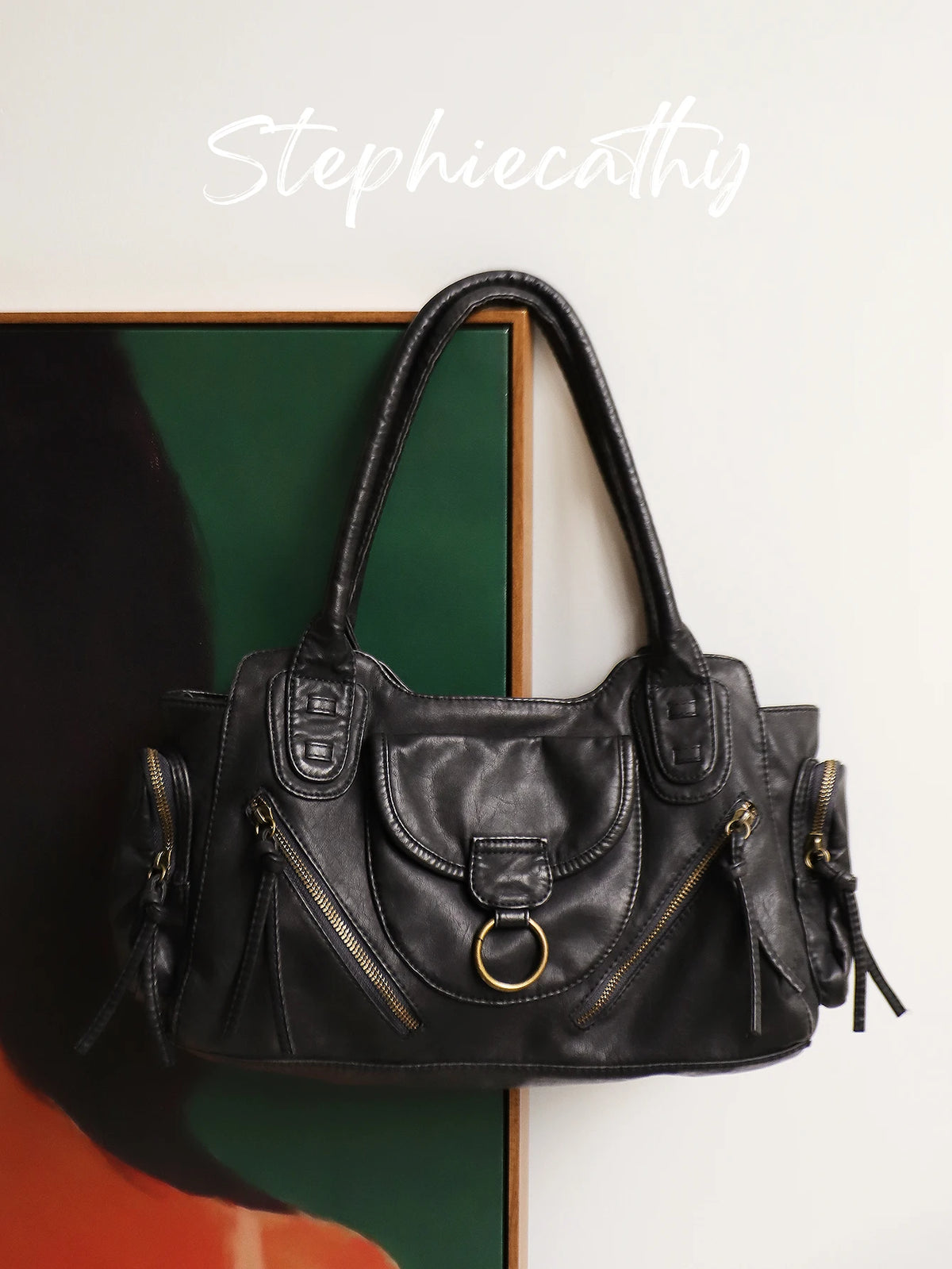 Preppy Multi-Pocket Satchel